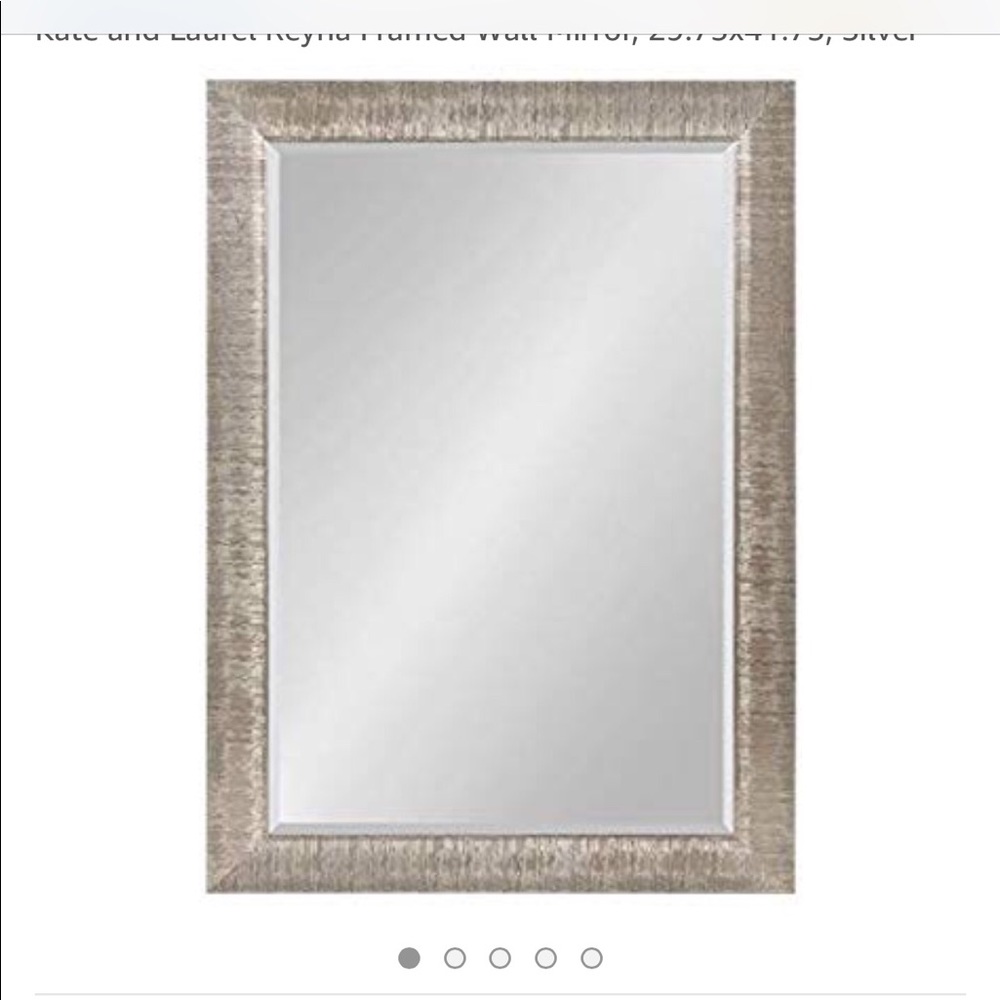 Silver wall Mirror 3’x4’